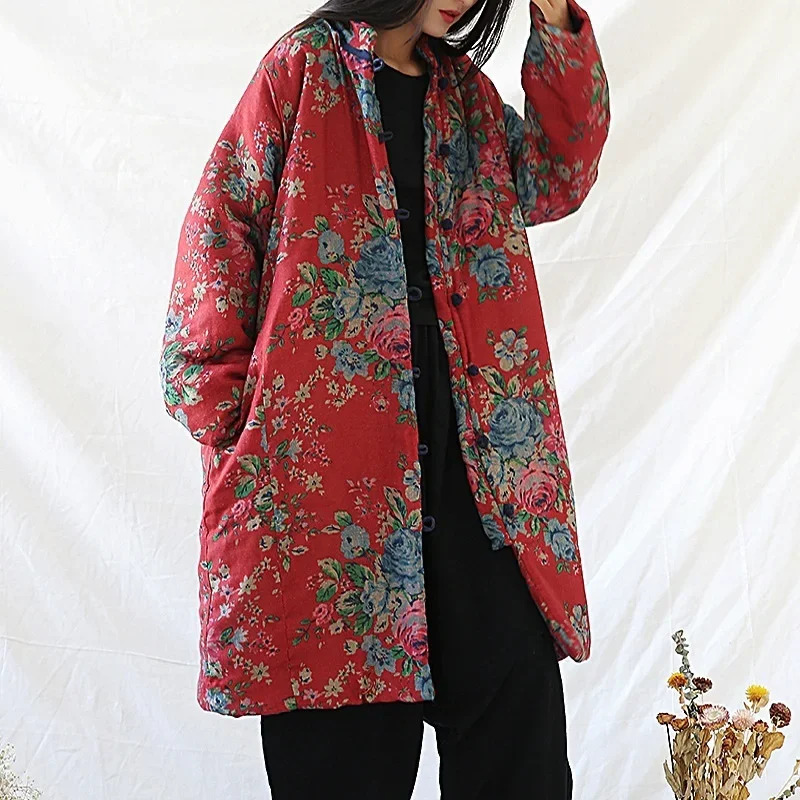 Winter Clothing For Woman - Odzież w stylu chińskim, ciepłe płaszcze