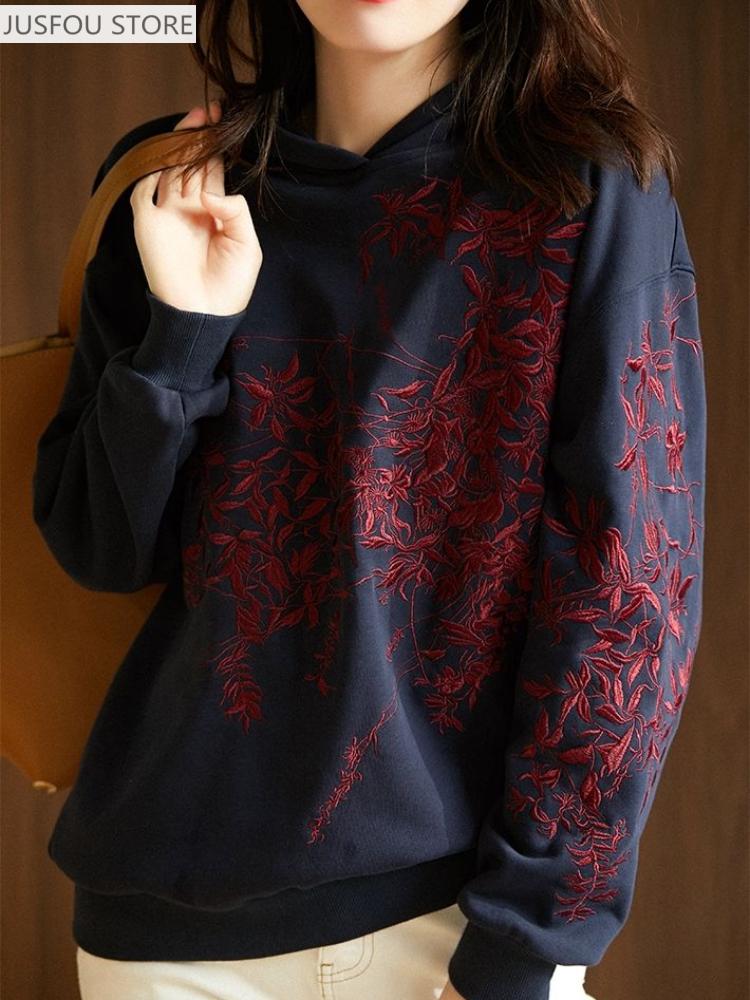 Winter Clothing Essentials For Women - Damska bluza z kapturem z grafiką,