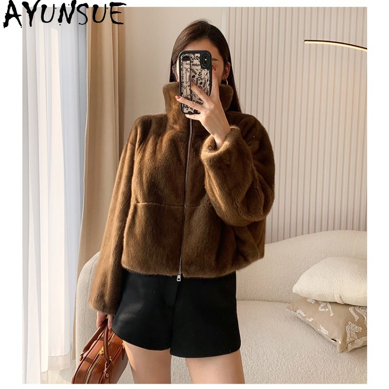 AYUNSUE Fioletowa Aksamitna Ku – Winter Clothing Label recenzja i cena