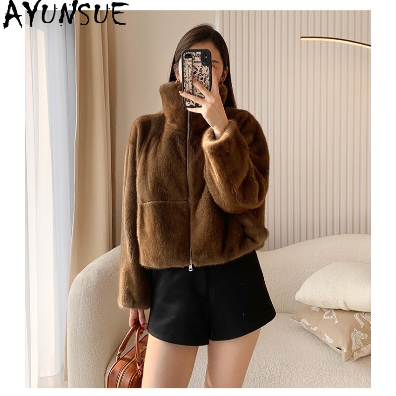 AYUNSUE Fioletowa Aksamitna Ku – Winter Clothing Label recenzja i cena