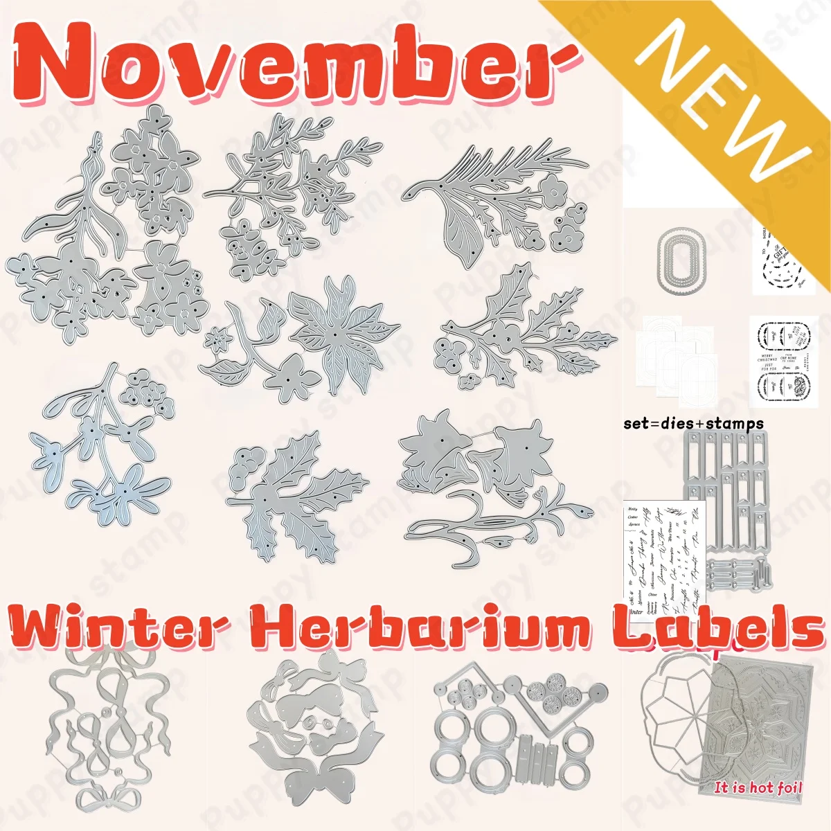Zimowe etykiety z herbarium, m – Winter Clothing Label recenzja i cena