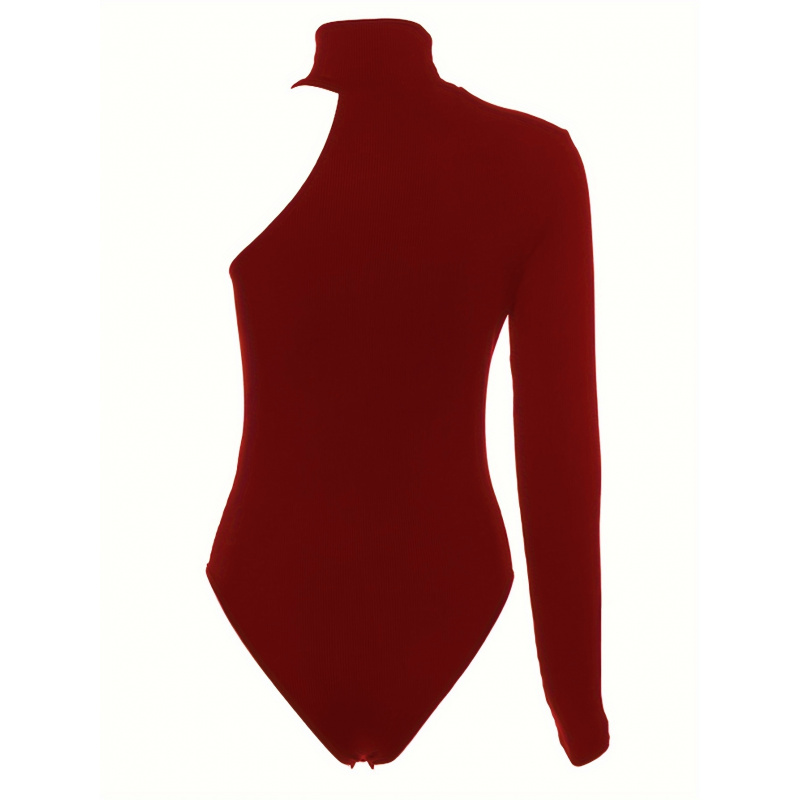 Asymetryczne body z prążkowane – Winter Clothing For Woman recenzja i cena