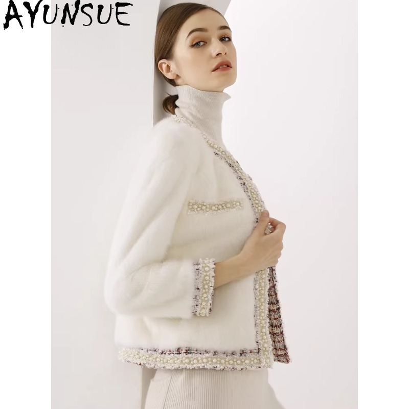AYUNSUE Fioletowy Płaszcz z Fu – Winter Clothing Label recenzja i cena